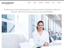 Tablet Screenshot of headshotlondon.co.uk